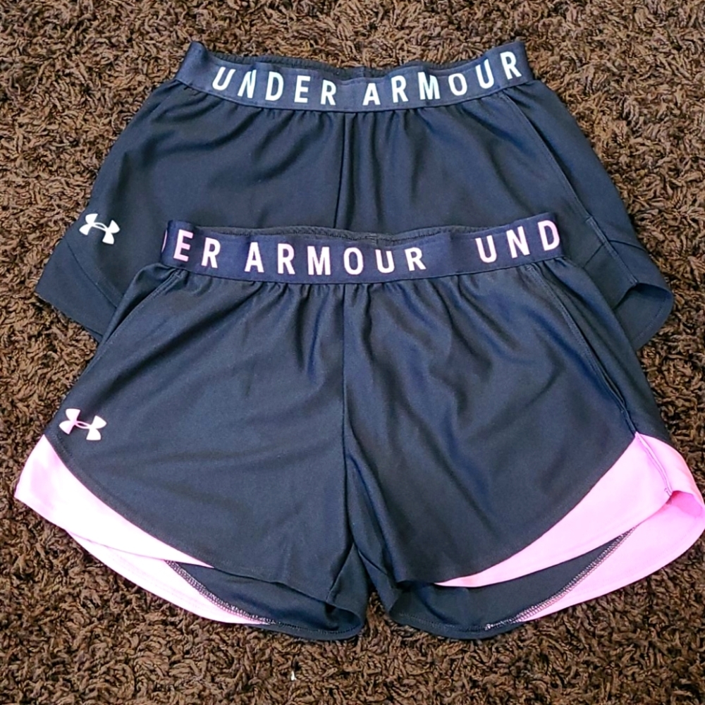 Bundle- 2 pairs of Under Armour Play Up Shorts, S